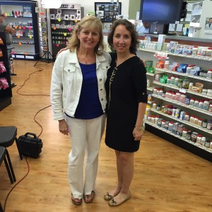 Sherry Norvell, from  Charter Cable, dropped by during the shoot. Sherry is the advertising rep who Leventhal Productions buys the commercial time from and gets the Medicine Shoppe Pharmacy spots on the air.  